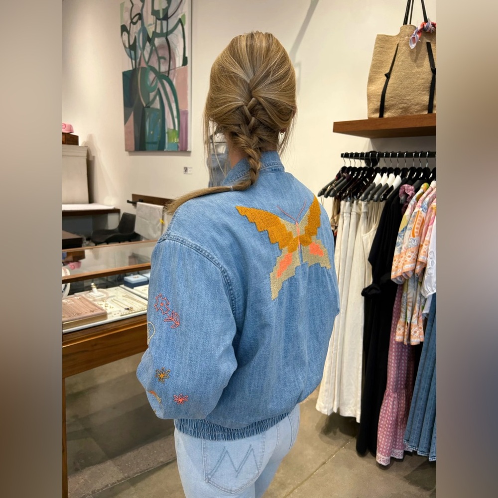 Mother The Put Me In Coach Denim Jacket